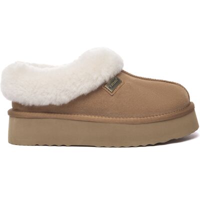 EverAU Australia EVER AU Damen Leder Hausschuhe - Topknot Kastanie EU 42 / UK 8 EverAU Australia EVER AU Damen Leder Hausschuhe - Topknot Kastanie EU 42 / UK 8
