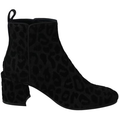 Dolce & Gabbana Schwarz Leopard Kurze Stiefel Schwarz 36,5 EU/IT Dolce & Gabbana Schwarz Leopard Kurze Stiefel Schwarz 36,5 EU/IT
