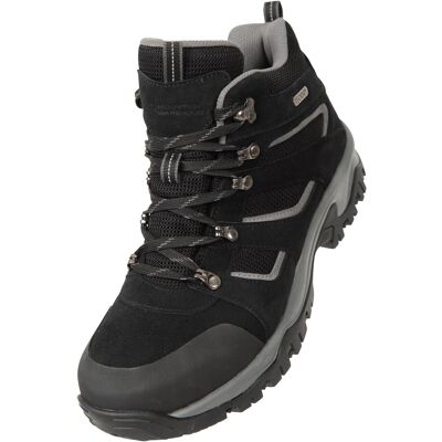 Mountain Warehouse Mens Voyage Wildleder wasserdichte Stiefel (schwarz) Schwarz EU 46 / UK 11 Mountain Warehouse Mens Voyage Wildleder wasserdichte Stiefel (schwarz) Schwarz EU 46 / UK 11