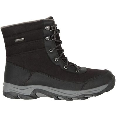 Mountain Warehouse - Herren Schneestiefel "Ohio", Mit Vlies gefüttert (Pechschwarz) Schwarz EU 40,5 / UK 7 Mountain Warehouse - Herren Schneestiefel "Ohio", Mit Vlies gefüttert (Pechschwarz) Schwarz EU 40,5 / UK 7