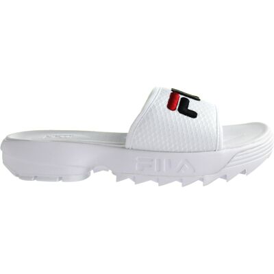 Fila Disruptor Slide Womens White Sliders Weiß EU 35 / UK 2,5 Fila Disruptor Slide Womens White Sliders Weiß EU 35 / UK 2,5