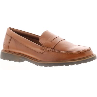 Hush Puppies Verity Slip On Leder Damen Loafer In Tan Bräunen EU 43 / UK 9 Hush Puppies Verity Slip On Leder Damen Loafer In Tan Bräunen EU 43 / UK 9