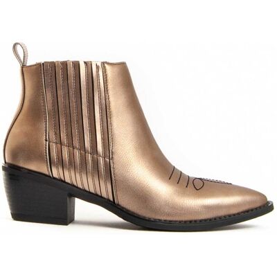 Montevita Stiefelette Mit Absatz Espuela In Golden Gold EU 37 Montevita Stiefelette Mit Absatz Espuela In Golden Gold EU 37