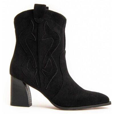 Montevita Stiefelette Mit Absatz Cacera In Schwarz Schwarz US 39 Montevita Stiefelette Mit Absatz Cacera In Schwarz Schwarz US 39