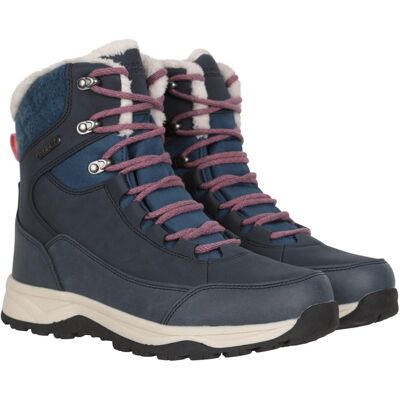 Mountain Warehouse - Damen Schneestiefel "Tundra", Leder (Marineblau) Marine EU 38 / UK 5 Mountain Warehouse - Damen Schneestiefel "Tundra", Leder (Marineblau) Marine EU 38 / UK 5