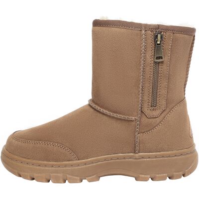 EverAU Australia EVER AU Frauen Starling Zipper kurze Stiefel - Kastanie Kastanie EU 37 / UK 4 EverAU Australia EVER AU Frauen Starling Zipper kurze Stiefel - Kastanie Kastanie EU 37 / UK 4
