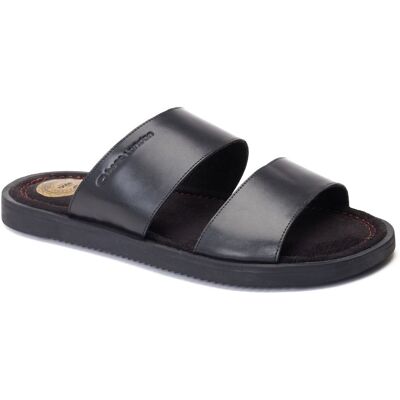 Base London Maven Herren Sandalen aus schwarzem Leder Schwarz EU 42 / UK 8 Base London Maven Herren Sandalen aus schwarzem Leder Schwarz EU 42 / UK 8