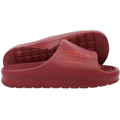 Lacoste Serve Slide 2.0 223 2 CMA Rote Herren-Slider Rot EU 39/UK 6 Lacoste Serve Slide 2.0 223 2 CMA Rote Herren-Slider Rot EU 39/UK 6
