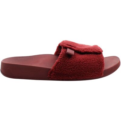 Vionic Keira Shearling Damen Rote Slider Rot EU 43 / UK 9 Vionic Keira Shearling Damen Rote Slider Rot EU 43 / UK 9
