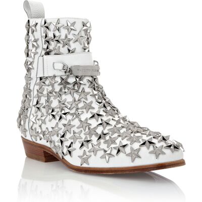 Philipp Plein Stiefel Stars Weiß EU40 Philipp Plein Stiefel Stars Weiß EU40