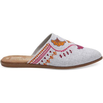 Toms Chambray Jutti Mule Grey Womens Flip-Flops Grau EU 37 / UK 4 Toms Chambray Jutti Mule Grey Womens Flip-Flops Grau EU 37 / UK 4