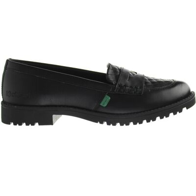 Kickers Kicker Lachly Quilt Loafer Damen schwarze Schuhe Schwarz EU 36,5 / UK 3,5 Kickers Kicker Lachly Quilt Loafer Damen schwarze Schuhe Schwarz EU 36,5 / UK 3,5
