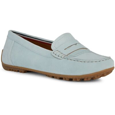 Geox D Kosmopolis Wildleder Damen Hellblau Mokassins Schuhe Blau EU 36 / UK 3 Geox D Kosmopolis Wildleder Damen Hellblau Mokassins Schuhe Blau EU 36 / UK 3