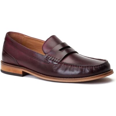 Base London Garfield Leder Herren Bordo Loafer Wein EU 46 / UK 11 Base London Garfield Leder Herren Bordo Loafer Wein EU 46 / UK 11