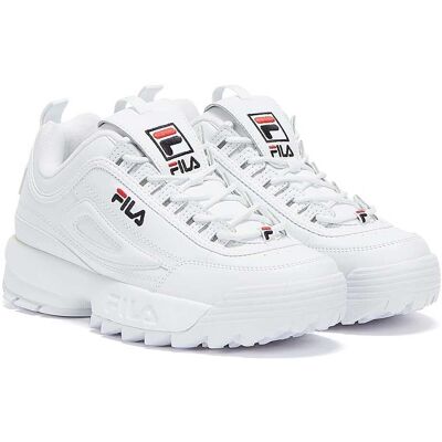 Mens Womens Fila Disruptor II Premium Trainer - (Weiß) Weiß EU 37,5 / UK 4,5 Mens Womens Fila Disruptor II Premium Trainer - (Weiß) Weiß EU 37,5 / UK 4,5