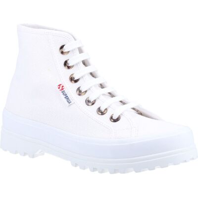 Superga 2341 Alpina Harz Ösen 100% Baumwolle Damen Weiß Stiefel Weiß EU 38,5 / UK 5,5 Superga 2341 Alpina Harz Ösen 100% Baumwolle Damen Weiß Stiefel Weiß EU 38,5 / UK 5,5
