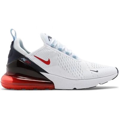 Nike Air Max 270 Turnschuhe, Weiß/Chile Rot-Midnight Navy Weiß EU 39/UK 6 Nike Air Max 270 Turnschuhe, Weiß/Chile Rot-Midnight Navy Weiß EU 39/UK 6