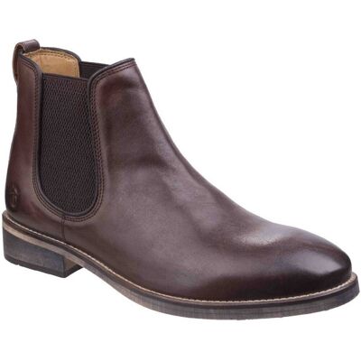 Cotswold Mens Corsham Town Leder Pull On Casual Chelsea Ankle Boots (Dunkelbraun) Braun EU 42 / UK 8 Cotswold Mens Corsham Town Leder Pull On Casual Chelsea Ankle Boots (Dunkelbraun) Braun EU 42 / UK 8
