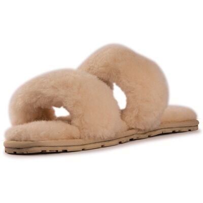 Aus Wooli Australia Damen Schafsfell Wolle Ballart Sandalen Bräunen EU 40,5 / UK 7 Aus Wooli Australia Damen Schafsfell Wolle Ballart Sandalen Bräunen EU 40,5 / UK 7
