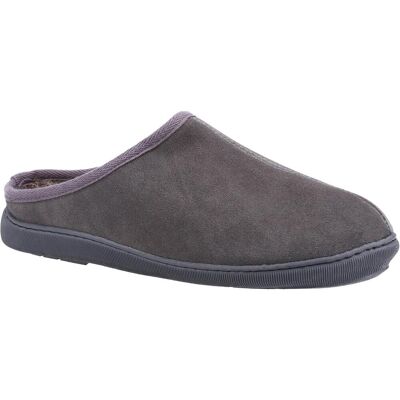 Hush Puppies Herren Ashton Wildleder Hausschuhe (Grau) Grau EU 39/UK 6 Hush Puppies Herren Ashton Wildleder Hausschuhe (Grau) Grau EU 39/UK 6