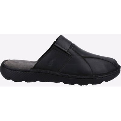 Hush Puppies Carson Mule Leder-Sandale Herren Schwarz EU 43 / UK 9 Hush Puppies Carson Mule Leder-Sandale Herren Schwarz EU 43 / UK 9