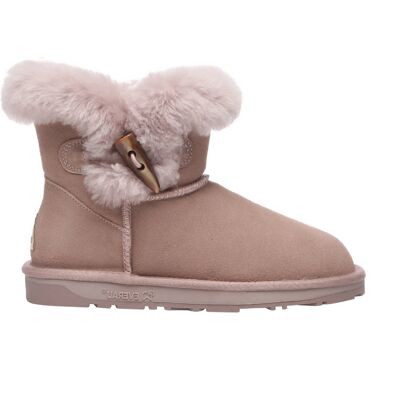 EverAU Australia EVER AU Damen Robin Horn Toggle Knopf Mini Stiefel Rosa US 39 EverAU Australia EVER AU Damen Robin Horn Toggle Knopf Mini Stiefel Rosa US 39