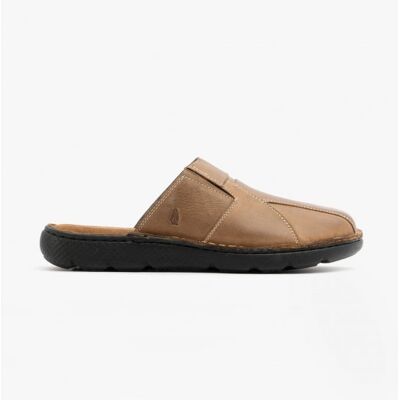 Hush Puppies CARSON Herren Leder Pantoletten Olive Beige EU 47.5 / UK 12 Hush Puppies CARSON Herren Leder Pantoletten Olive Beige EU 47.5 / UK 12