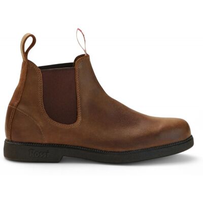 Rossi Boots Rossi 607 Booma Chelsea-Stiefel aus rustikalem braunem Leder Braun EU 42,5 / UK 8,5 Rossi Boots Rossi 607 Booma Chelsea-Stiefel aus rustikalem braunem Leder Braun EU 42,5 / UK 8,5