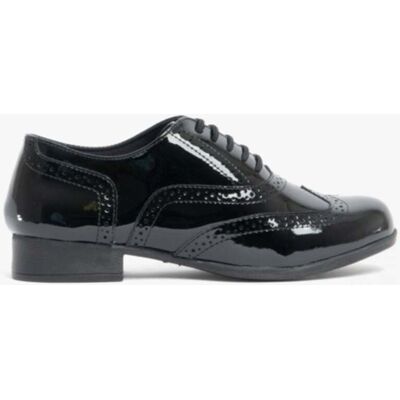 Hush Puppies KADA Mädchen Schulschuhe Schwarz Lack Schwarz EU 33 / UK 1 Hush Puppies KADA Mädchen Schulschuhe Schwarz Lack Schwarz EU 33 / UK 1