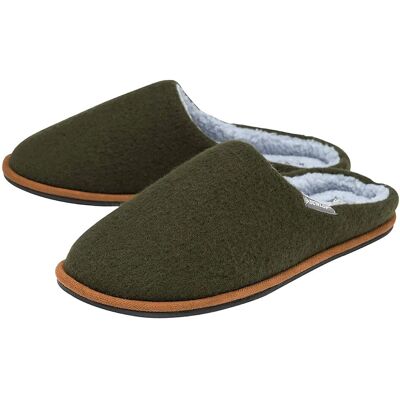 Dunlop Herren Plüschgefütterte Muldenschuhe mit Memory Foam Grün EU 40,5 / UK 7 Dunlop Herren Plüschgefütterte Muldenschuhe mit Memory Foam Grün EU 40,5 / UK 7
