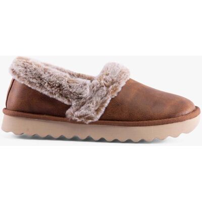 Skechers Cozy Up Polyester Damen Hausschuhe In Kastanienbraun Braun EU 39/UK 6 Skechers Cozy Up Polyester Damen Hausschuhe In Kastanienbraun Braun EU 39/UK 6