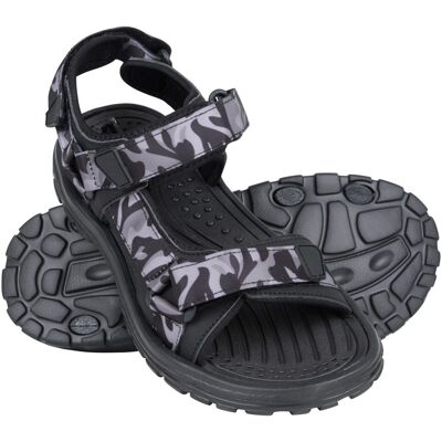 Mountain Warehouse - Herren Sandalen "Crete", Tarnmuster (Dunkelgrau) Grau EU 40,5 / UK 7 Mountain Warehouse - Herren Sandalen "Crete", Tarnmuster (Dunkelgrau) Grau EU 40,5 / UK 7