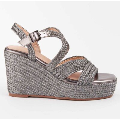 Montevita Sandale Mit Keilabsatz Salia7 Grau Grau US 39 Montevita Sandale Mit Keilabsatz Salia7 Grau Grau US 39