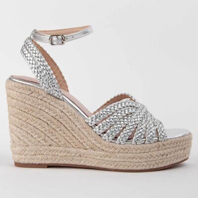 Montevita Sandale Mit Keilabsatz Salia3 Silber Silber EU41 Montevita Sandale Mit Keilabsatz Salia3 Silber Silber EU41
