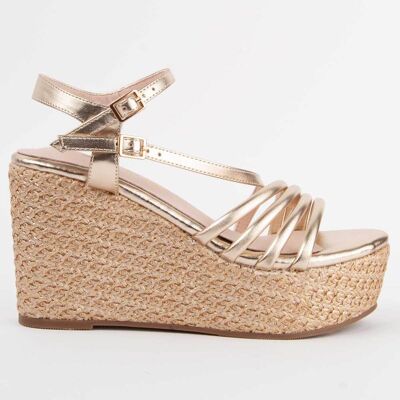 Montevita Sandale Mit Keilabsatz Salia10 Gold Gold EU41 Montevita Sandale Mit Keilabsatz Salia10 Gold Gold EU41