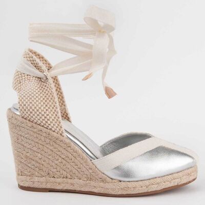 Montevita Espadrille Mit Keilabsatz Balenci2 Silber Silber EU40 Montevita Espadrille Mit Keilabsatz Balenci2 Silber Silber EU40