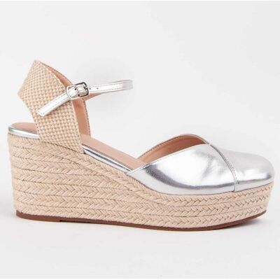 Montevita Espadrille Mit Keilabsatz Balenci3 Silber Silber US 39 Montevita Espadrille Mit Keilabsatz Balenci3 Silber Silber US 39