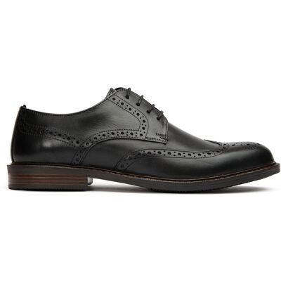Soletrader Barry Brogue Schuhe Schwarz EU 42 / UK 8 Soletrader Barry Brogue Schuhe Schwarz EU 42 / UK 8