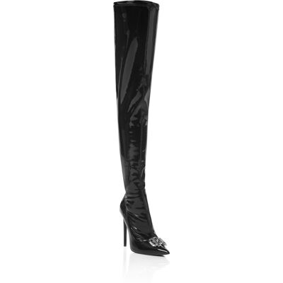 Philipp Plein Overknee-Stiefel Gothic Plein Schwarz EU40 Philipp Plein Overknee-Stiefel Gothic Plein Schwarz EU40