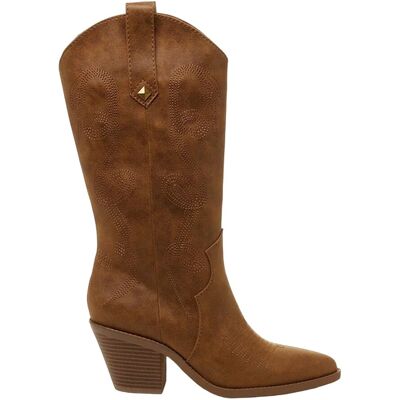 Rocket Dog - Damen Westernstiefel "Feria" (Walnussbraun) Rot EU 40,5 / UK 7 Rocket Dog - Damen Westernstiefel "Feria" (Walnussbraun) Rot EU 40,5 / UK 7