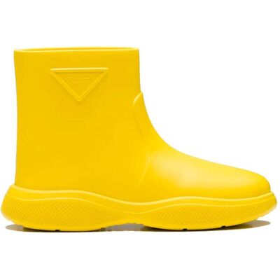 Gummistiefel mit Prada-Logo Gelb US 39 Gummistiefel mit Prada-Logo Gelb US 39