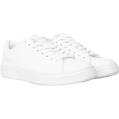 Duck and Cover - Herren Sneaker "Kremes", PU-Lederoptik (Weiß) Weiß EU 44.5 / UK 10 Duck and Cover - Herren Sneaker "Kremes", PU-Lederoptik (Weiß) Weiß EU 44.5 / UK 10