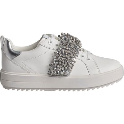 Michael Kors Emmett Strap Schnür-Sneaker 43S3EMFS3L für Damen Weiß EU 38,5 / UK 5,5 Michael Kors Emmett Strap Schnür-Sneaker 43S3EMFS3L für Damen Weiß EU 38,5 / UK 5,5