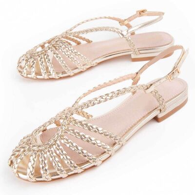 Montevita Mirea Sandale Golden Gold EU 36 Montevita Mirea Sandale Golden Gold EU 36