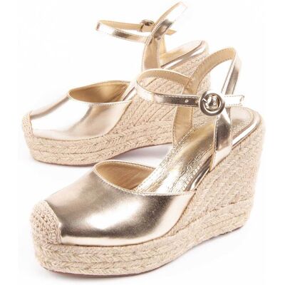 Montevita Balenci Wedge Espadrille Gold Gold EU41 Montevita Balenci Wedge Espadrille Gold Gold EU41