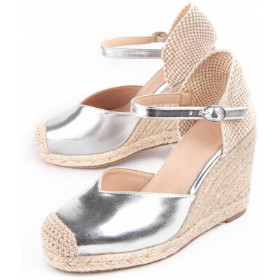 Montevita Wedge Espadrille Balenci4 Silber Silber US 39 Montevita Wedge Espadrille Balenci4 Silber Silber US 39