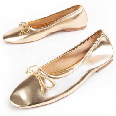 Montevita Ballerina Marlina Golden Gold US 39 Montevita Ballerina Marlina Golden Gold US 39
