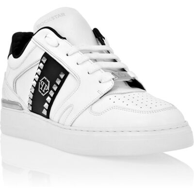 Philipp Plein Niedrigschuh-Sneaker Weiß schwarz EU46 Philipp Plein Niedrigschuh-Sneaker Weiß schwarz EU46