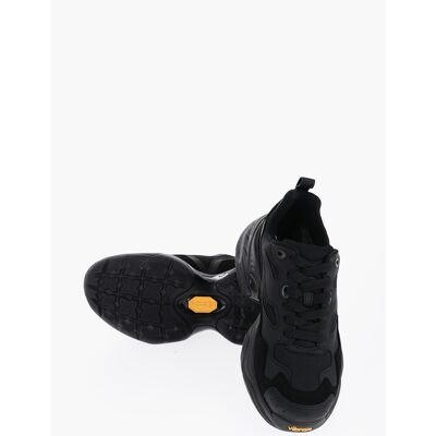 Neil Barrett CROQUIS Einfarbige Low-Top-Sneaker aus Mesh und Wildleder in Schwarz Schwarz EU40 Neil Barrett CROQUIS Einfarbige Low-Top-Sneaker aus Mesh und Wildleder in Schwarz Schwarz EU40