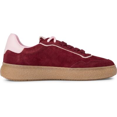 Tamaris Damen Merlot Burgunderrot Leder Fashion Stripe Schnür-Sneakers Burgund EU 38 Tamaris Damen Merlot Burgunderrot Leder Fashion Stripe Schnür-Sneakers Burgund EU 38